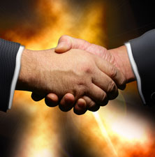 executive search firm handshake